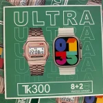 پک ساعت هوشمند مدل TK300 Ultra به همراه ۱۰ بند سیلیکونی و استیل